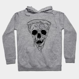 Pizza skull. Half Human Half Pizza Hoodie